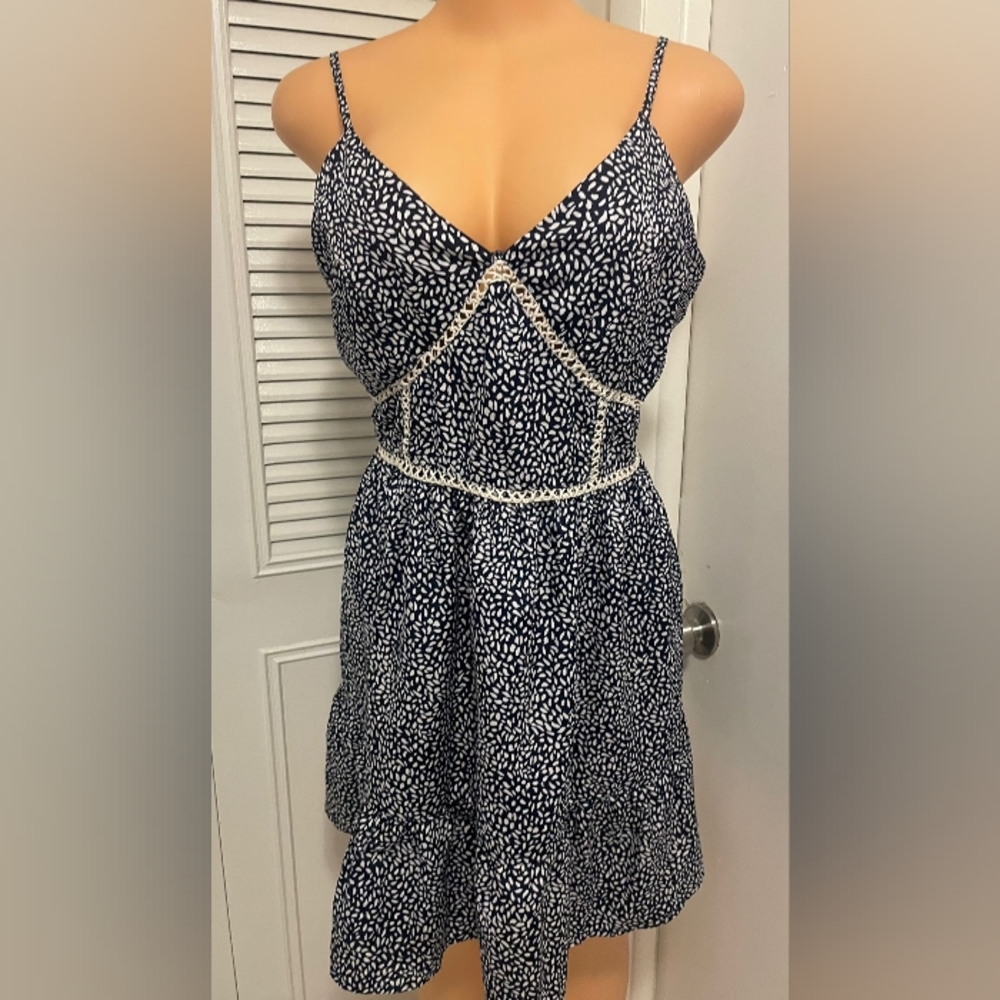Rebellion Again Summer Dress Blue Size XL
